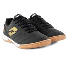 B2 Online Lotto Stadio Classic B700 Men's Futsal Boot 100% ORIGINAL With INVOICE And WARRANTY - Đen / Vàng - Xem 8