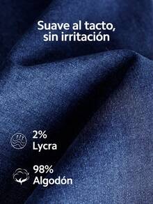 pantalones de mujer pantalones de dama mezclilla De Tiro Alto Ajustados curvy Levanta Glúteos  Estilo de botón único Estilo de agujero en el borde del bolsillo azul - Azul Marino - Ver 4