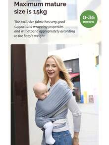 LELE LON 符合人体工学的婴儿背包式新生儿背带，配有背包肩带，户外育儿X型支撑，舒适婴儿背带，适合户外育儿，配有背包肩带，Sears Back Wrap