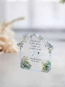 Custom New Home Gifts, New Home Decorations, Housewarming Gifts, Personalization, New Home Acrylic Plaque, Our First Home, Homeowner Gifts, Home Decor 3.9" X 3.9"