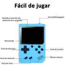 Consola de Videojuegos Retro 500 en 1 Juegos Clásicos Tipo Game Box Consola,Blanco - Blanco - Ver 2