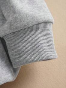 LCWomen's Drop Shoulder Long Sleeve Sweatshirt,Long Sleeve Tops Graduation,Back To School Outfits,Graduation,Teacher Outfits Women,Back To School Pullover Fall OutfitCasual Daily Wear - 灰色 - 查看 6