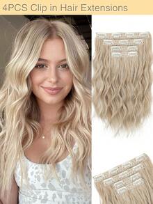 Curly Hair Extensions, 4PCS 12 Inch Clip In Hair Extensions Lace Weft Short Curly Clip Ins Invisible Natural Soft Hairpieces For Women - Multicolor - View 12