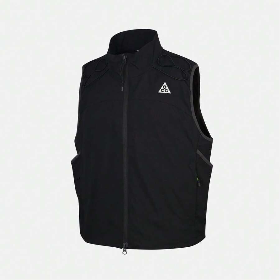 Nike Men's AS U ACG DEATH BLOOM VEST Outdoor Vest, Faux Fur Vest HV0601-010 - Black - View 1