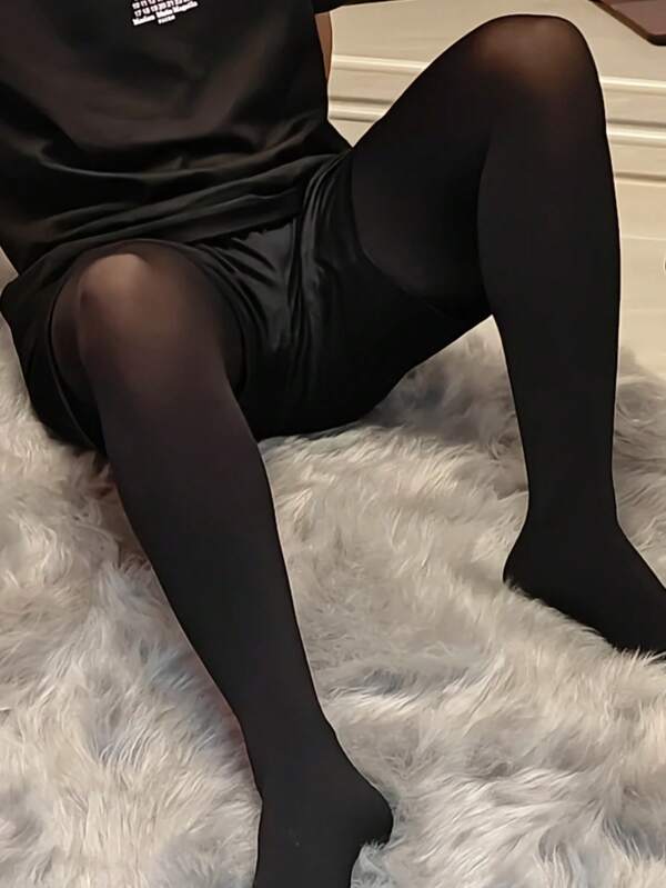 1 Paar bequeme, hochelastische, undurchsichtige Herren-Strumpfhose aus Wildleder