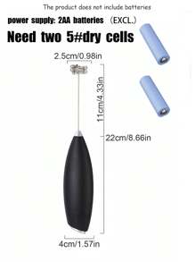 Milk Frother, Powerful Handheld Milk Frother, Mini Milk Foamer, Coffee Stirrer, Stainless Steel Drink Mixer For Coffee, Lattes, Cappuccino, Matcha, Hot Chocolate, Portable Foam Maker, Electric Wireless Blender Mini Coffee Maker Back To School