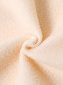 青少年女孩字母图案印花保暖连帽衫和运动裤套装 - 杏色 - 查看 9