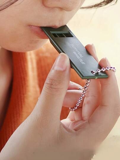 2pcs Ultra-Loud Survival Whistles For Outdoor Emergencies, Hiking, Camping & Sports Safety - Durable, Compact Lightweight Design, High-Pitched Rescue Signal Whistles With Keychain Attachment