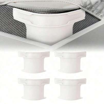 4개 잠금 시트 홀더 세트, 2025 신형 침대 시트 홀더 고정 시트 스트랩, 헤비 듀티 침대 시트 홀더 코너 고정 시트 스트랩 부분 매트리스 매트리스 크기에 적합, 침대 시트, 침대 커버 및 침대 커버용 숨겨진 미끄럼 방지 패스너를 고정하는 데 사용, 침대 시트 패스너 시트 타이 다기능 사용 헤비 듀티 침대 시트 코너 조임 클립 우아한 외관 가정 용품((필요에 따라 적절한 고정 장치를 선택하십시오)