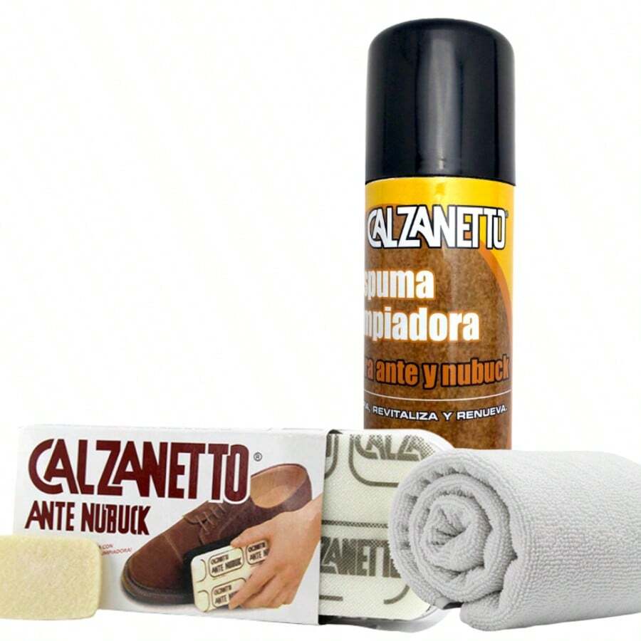 Kit Profesional de Limpieza para Ante, Gamuza y Nubuk Calzanetto - Multicolor - Ver 1