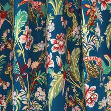 LUSH DECOR Dolores Light Filtering Valance Blue Single 52X18+2 Halloween-Fall Decor-Room Decor - Angkatan Laut/Multi - View 4