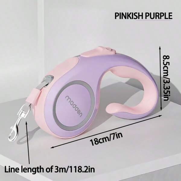 PETZ 3M & 5M Retractable Pet Leash, Upgraded Nylon/PP Material, Non-Slip Handle & One-Click Lock System, Anti-Escape Design For Safety, Suitable For Medium & Small Dogs, Lightweight & Portable For Daily Walks, Travel & Adventure, Single Pack Meets Various Walking Needs | Wedding Season | Independence Day Holiday Gift