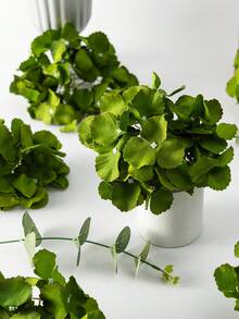 MEHELANY 10 件绿色人造绣球花头，人造花适用于 DIY 插花、婚礼、新娘花束制作假花、婚礼拱门装饰、派对、春夏假花装饰、客厅、办公室装饰、中心装饰、毕业季、返校季装饰 - 秋綠 - 查看 2