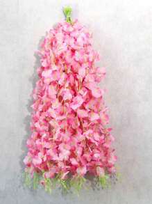 30/50pcs Artificial Wisteria Silk Flower Hanger Wedding Party Home Decoration Green Wall Garden Ceiling Flower Decoration, 1.64-Foot Artificial Flower Rope, Silk Wisteria Flower Wreath, Perfect Wedding Hanging Decoration, Suitable For Parties, Birthdays, Families, Valentine's Day, Gifts Graduation