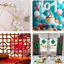 Puntos adhesivos de globos de Halloween y Navidad, puntos adhesivos doble cara, limpieza, adhesivos desprendibles e invisibles para manualidades, decoraciones de fiesta de globos para días festivos - Multicolor - Ver 7