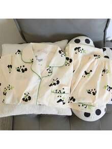 女性用ピーチプリントパジャマセット,2ピース,長袖パンツスーツ,柔らかく快適なパジャマ,家庭用とレジャー用 - KDJ819 ピンクハート - チェックする 10