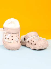 Kids' Warm Sandals, DIY Fashion Accessories, Outdoor Item, Comfortable & Durable Clogs, Suitable For Autumn/Winter Wear