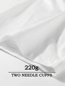 Personality Double-Sided Print Y2K Retro Dark Fashion Street Retro T-Shirt, Personality Art Print, Men 220g T-Shirt, Street Sports, Suitable For Summer T-Shirt, Good Quality, Cotton T-Shirt 1.,  As A Gift, Leisure Commute, School Season Graduation Season - White - View 5