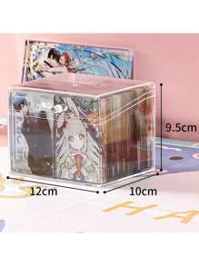 1 pieza Caja de almacenamiento de tarjetas fotográficas (9/8/2/1 cuadrícula de especificaciones múltiples) Caja creativa para tarjetas fotográficas Estuche transparente para tarjetas de fotos de ídolos Organizador de almacenamiento de tarjetas Caja de almacenamiento de plástico Artículos de papelería escolar, regalos de Navidad para adultos/menores/adolescentes/estudiantes