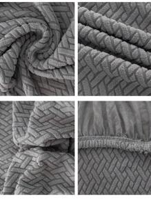 1 pieza, Funda elástica en forma de T con diseño abstracto de cuadrícula, Funda para sofá individual pequeño, Artículos para el hogar, Funda para sofá para todo el año, Juego completo, Funda para sofá, Funda antipolvo, Adecuada para dormitorios y estudios, Perfecta para uso en Navidad