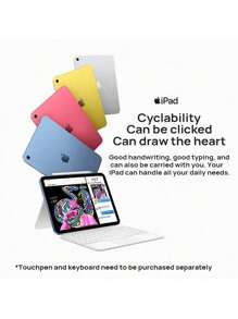 Apple Tablet iPad (11.ª generación) 2025 nueva Pantalla Liquid Retina Cámara trasera de 12 millones Batería de larga duración Ligera y portátil con interfaz USB-C Versión WLAN de 11 pulgadas Chip A16 Rosa - Rosa - Ver 3