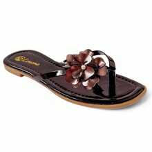 Women's Flat Flip Flops With Metallic Flower Detail, Delicate And Elegant For Everyday, Elegant Beach, Elegant Beach Vacation