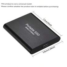 Disque SSD portable 30 To Original Disque dur USB3.1 Disque dur haute vitesse Type-C Disque SSD unicolore 30 To Disque SSD externe pour téléphone/ordinateur portable/PC