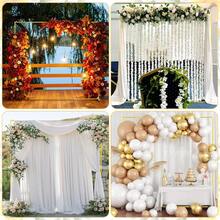 ID IDAODAN Square Balloon Arch Stand, 6.6x6.6 FT Gold Wedding Arch, Garden Arbor Garden Arches Metal Arch Backdrop Stand For Ceremony Party Birthday Bridal Anniversary Background Decoration - 金色 - 查看 7