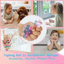 Juguete estirable espectacular y salpicante para niños y adultos, juguetes blandos rellenos de gel para aliviar el estrés de los niños - Pelotas de goma de alta densidad, regalos de cumpleaños, recuerdos de fiesta, premios para el aula