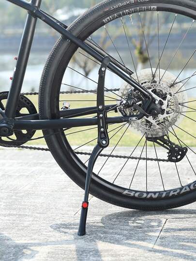  TOSUOD 1pc Ultra-Lightweight Aluminum Alloy Single-Support Kickstand For Mountain Bikes, Road Bikes, And City Bikes - Versatile For All Terrains Outdoor Riding