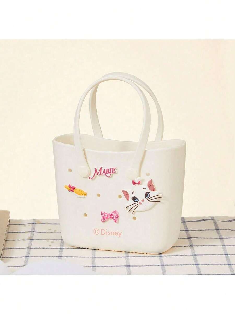 Miniso 名创优品玛丽官方授权小号镂空便当包。独特的镂空设计，透气轻便。优质材料，易于清洁。实用又吸睛，适合工作餐、野餐和郊游。（1个） - 白色 - 查看 1