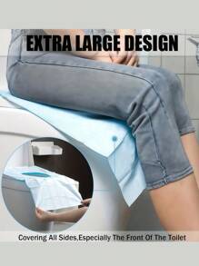 1/10/20pcs Disposable Toilet Seat Cover Pad, 10pcs/Pack, Individually Packaged Paper Material Portable Sanitary & Waterproof Toilet Mat With Extended Coverage, Suitable For Hotels, Public Places, Travel, Leisure Clubs, And Home Use Bathroom Decoration Fall Decoration