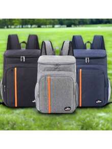 Thermal Backpack Cooler Capacity 23L Waterproof Portable Picnic Hot Cold Ref MM.Loja - Gris - Ver 2