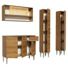 Madesa Emilly Winter Complete Modular Kitchen 169cm Brown Color 08 - Brown - View 4