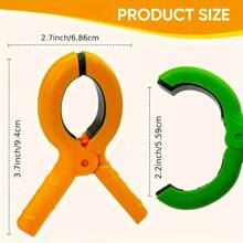 8 件大号沙滩巾夹，适用于海滩/泳池/巡航椅，重型，布夹，防风，4 种鲜艳颜色 - 彩色 - 查看 4