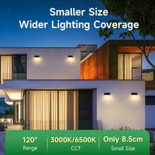 CANMEIJIA Large Size Solar Powered LED Wall Light, Waterproof Crystal Floral Pattern Outdoor Garden Decor Landscape Lighting, Vintage Home Exterior Wall Lamp, Suitable For Garden, Parking Lot, Corridor, Entrance, Patio, Flowerbed, Intersection, Exterior/Interior Wall, Rooftop - Choose Appropriate Size Based On Usage Scenario - Solar Powered Wall Light - View 5