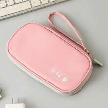Customized Text Light Travel Film Handheld Data Bag Travel Mini Data Cable Storage Bag Power Bank Earphone Storage Bag