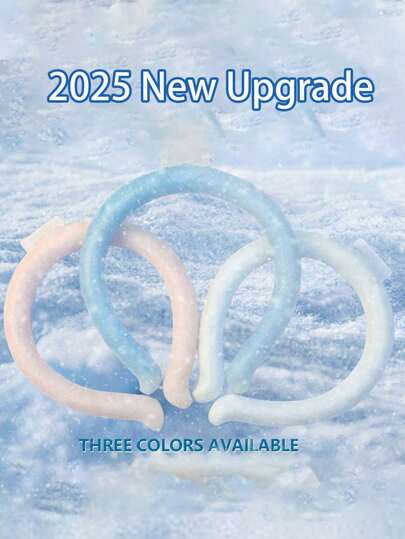 2/10/20 piezas Anillo de cuello enfriador de hielo, Tubo de enfriamiento de cuello, Almohadilla de enfriamiento físico para el verano, En clima caluroso, Use nuestro gel de enfriamiento instantáneo unisex Circunferencia del cuello reutilizable, Cubitos de hielo inodoros, Adecuado para deportes y actividades al aire libre, Manténgase fresco y cómodo, y disfrute de las actividades al aire libre, 1 pieza