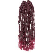 Butterfly Locs Crochet Hair - 22 Inch 1 Pack Pre-Twisted Distressed Crochet Braids Pre-Looped Synthetic Braiding Hair Extensions