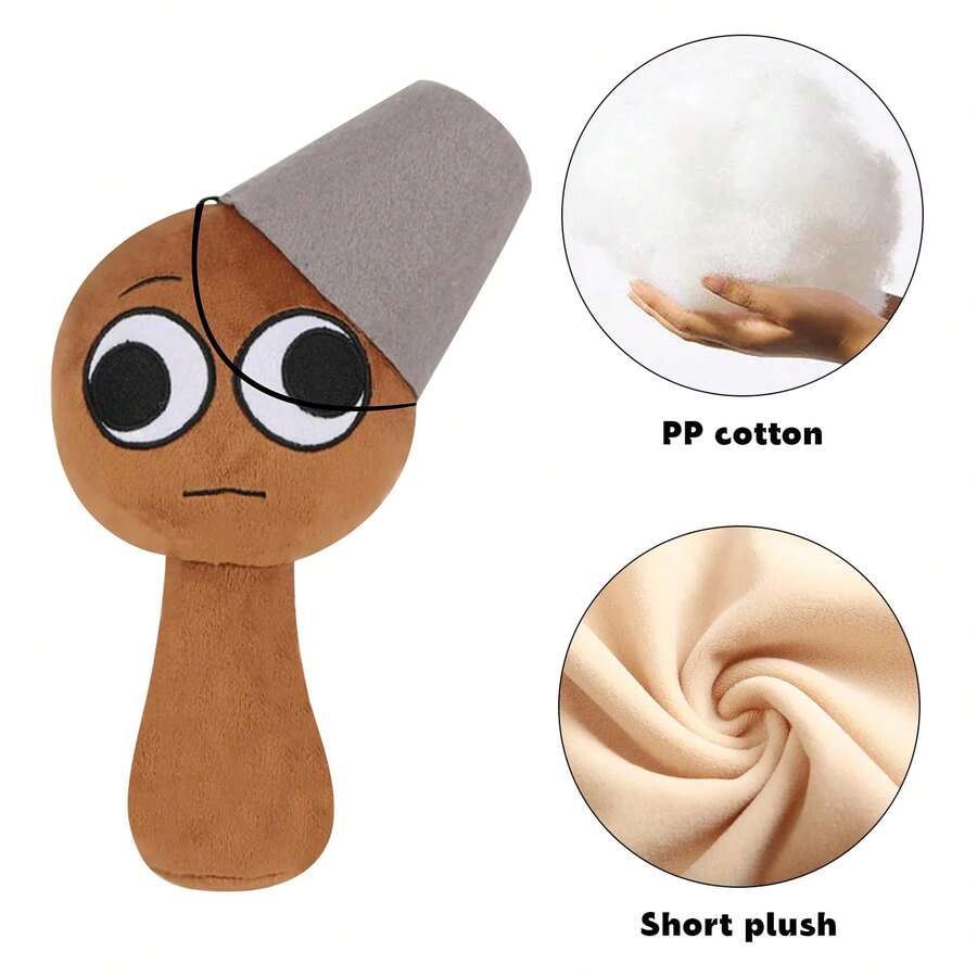 Sprunki Plush Soft And Fun Stuffed Toys For Fans And Friends - Christmas, Birthday - Dark Brown - View 1