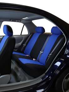 Juego De Fundas Para 5 Asientos De Automóvil 9 Piezas Universal,  Accesorios Para Vehiculos,Accesorios Para Carro,Funda Para Automovil,Cubre Asientos,Fundas Para Autos,Asientos De Carro - Azul oscuro - Ver 2