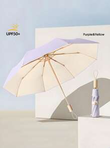 8-Bone Compact Classic Folding Umbrella With UV Protection, Windproof And Waterproof, Perfect For Men And Women, Leisure Use, Travel And Outdoor Activities, Sun Protection Outdoor Sunshade Cute Umbrella, Umbrella For Women Umbrella Rainproof Windproof