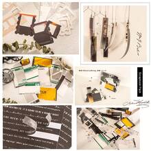 94pcs Scrapbooking Supplies Set - Movie Themed Scrapbook Paper Pack, For Journals, Stationery, Planners, Washi Tape Stickers, Calendar, Arts & Crafts, Scrapbook Albums, Elegant And Aesthetic