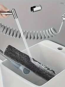 3件套不锈钢高压手持式冲洗喷头，便携式马桶冲水喷头，多功能浴室清洁喷雾套装，带软管和支架，方便浴室清洁、个人卫生和冲厕，时尚浴室配件，理想的浴室用品礼品 - 彩色 - 查看 3