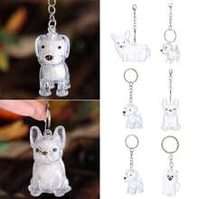 Colgante de almacenamiento de pelo de perro, recuerdos portátiles, llavero creativo con forma de perro, contenedor transparente para almacenamiento de pelo, cápsula de almacenamiento de pelo, diseño hecho a mano, accesorios DIY