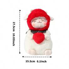 Tượng cừu đứng MINISO đáng yêu "Dâu tây - Không lo lắng" - Bộ sưu tập cừu kêu. Chất liệu nhung mềm mại, thân thiện với làn da, chi tiết tinh tế thể hiện trọn vẹn vẻ dễ thương. Lựa chọn tuyệt vời để sưu tầm đồ trang trí và làm bạn đồng hành giải tỏa căng thẳng (1 chiếc) - Đỏ - Xem 8