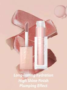Maybelline 美寶琳豐唇唇彩 + 玻尿酸唇彩，005 花瓣色，高光澤豐唇效果，增強唇部豐盈感，持久光澤，長效保濕，提升唇形，強效光澤，長效保濕 - 003 MOON - 查看 5