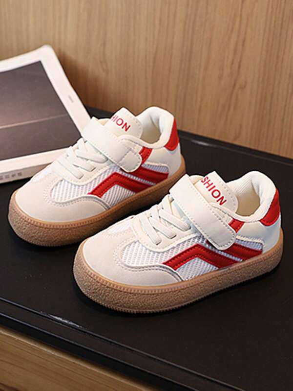 1 paar modieuze, veelzijdige, antislip, casual sneakers met zachte onderkant voor peuters/meisjes