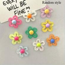 2个/6个/9个/10个/12个装 - 冰箱贴，可爱花朵冰箱贴，装饰磁贴，适用于厨房和办公室的冰箱、白板、橱柜、洗碗机等，厨房装饰，家居装饰，母亲节礼物，圣诞节礼物，情人节礼物 - 彩色 - 查看 16