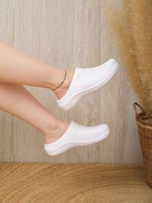 Zapato Para Chef Enfermera Salud Cocina Antiderrapante - Blanco - Ver 3